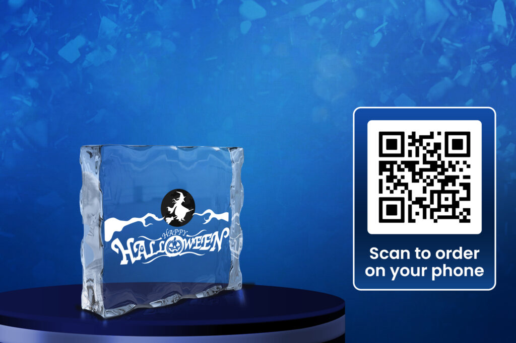 Predesigned Halloween Engraved 3D Crystal - Crystal Photoframe